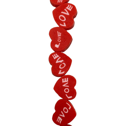 Love Hearts - Clay Beads