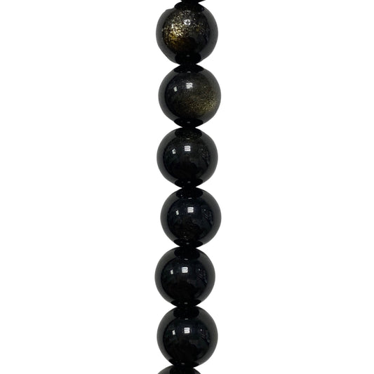 Golden Obsidian - (Polished) - Round/ Smooth