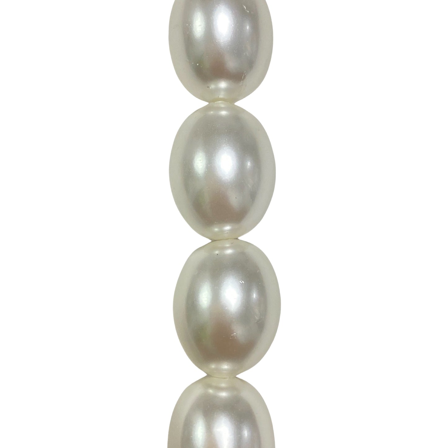 White Mother of Pearl - (Extra Polished) - Oval/ Smooth