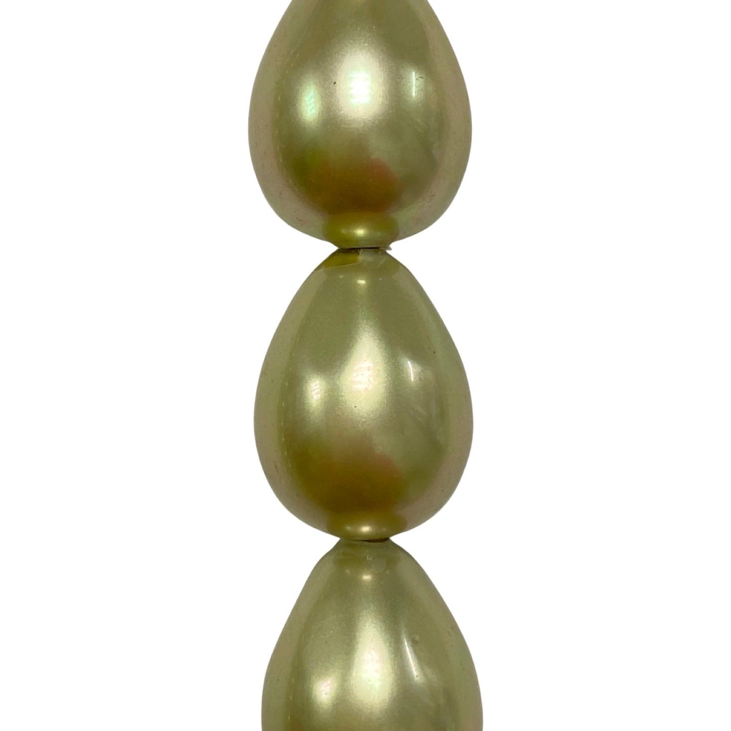 Olive Mother of Pearl - (Polished) - Teardrop/ Smooth
