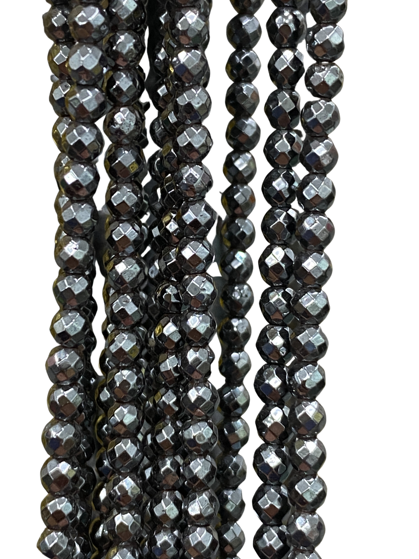 3mm Hematite - (Polished) - Round/ Faceted