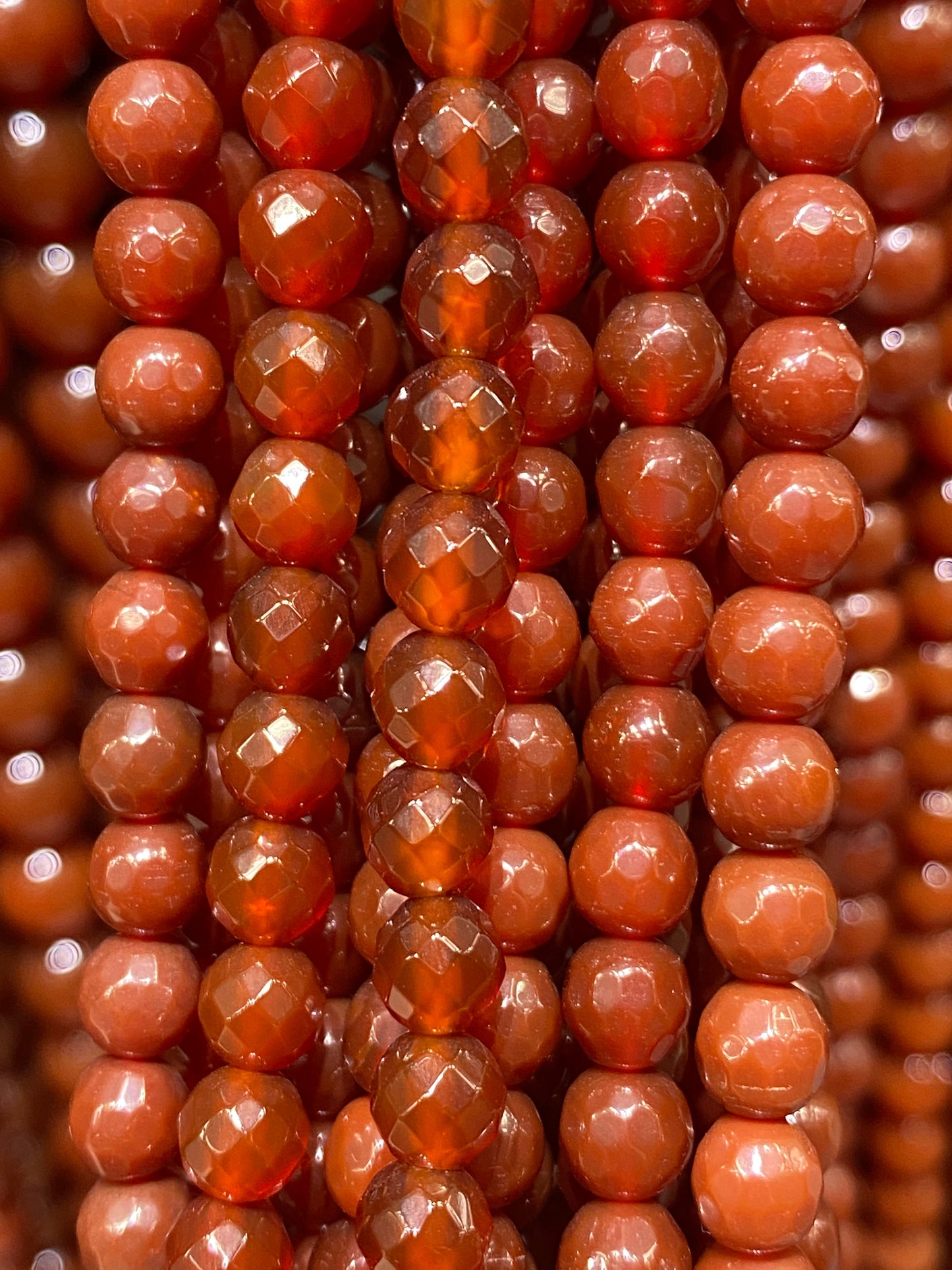 Carnelian - (Polished) - Round/ Faceted