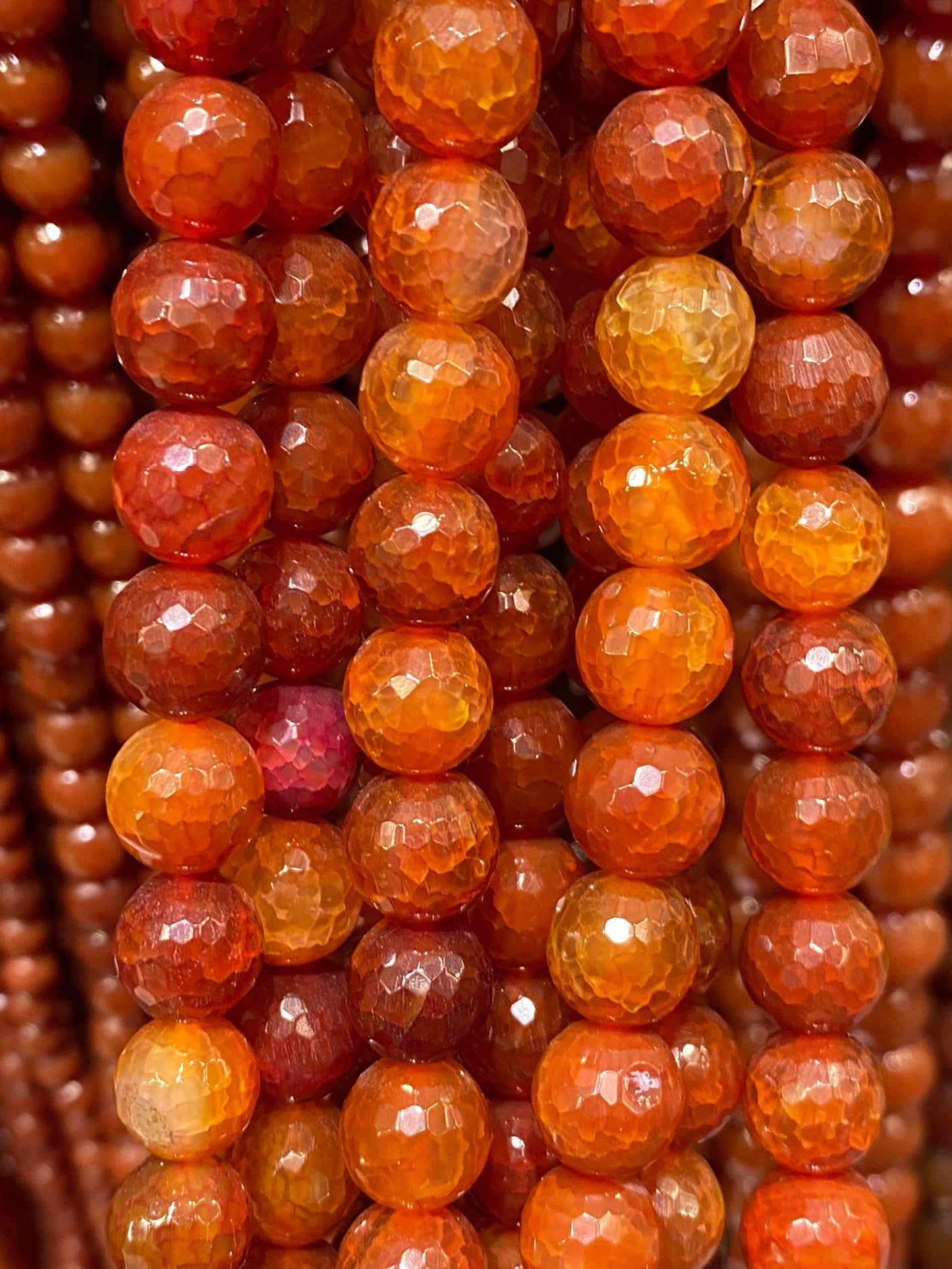 Carnelian - (Polished) - Round/ Faceted