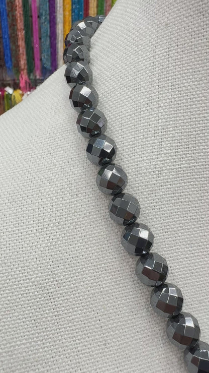 23.5 Inch Hematite Necklace