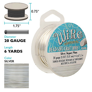 BeadSmith, Craft Wire - 20GA (Silver)