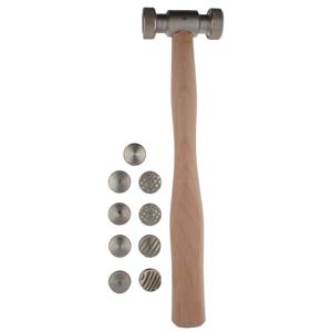 BeadSmith, Texturing Hammer with 9 Faces