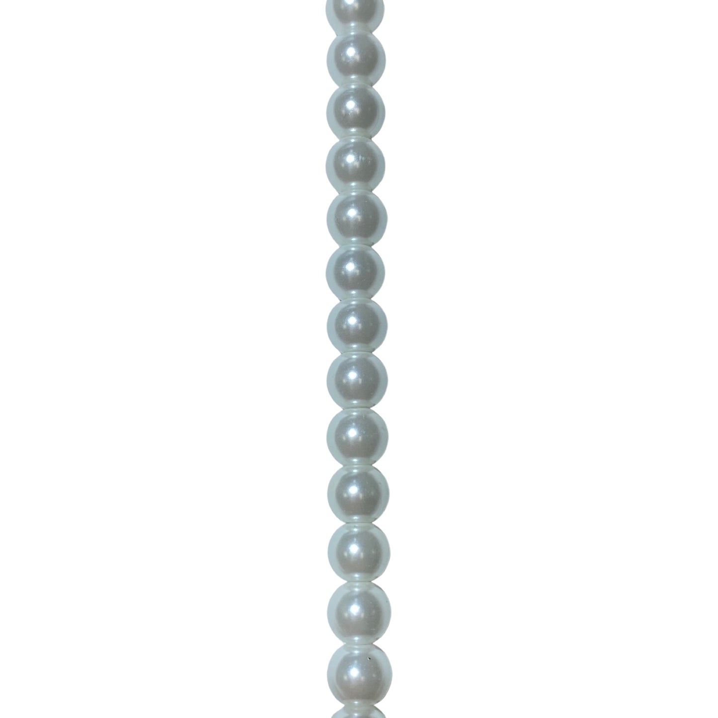 6mm Glass Pearl - Round/ Smooth