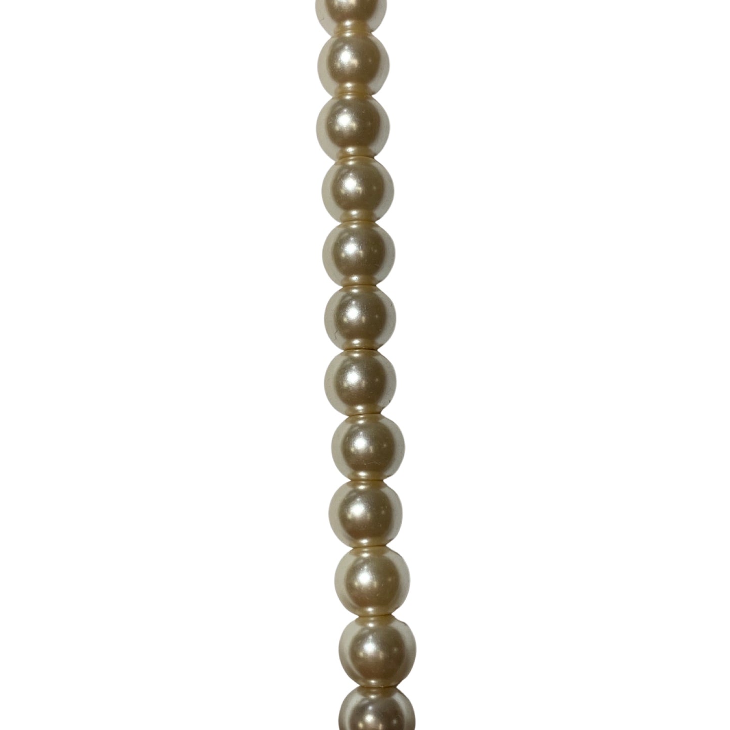 6mm Glass Pearl - Round/ Smooth