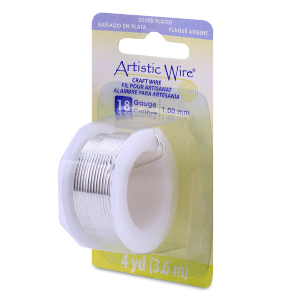 Artistic Wire, Craft Wire - (Silver) - Dispenser Spool