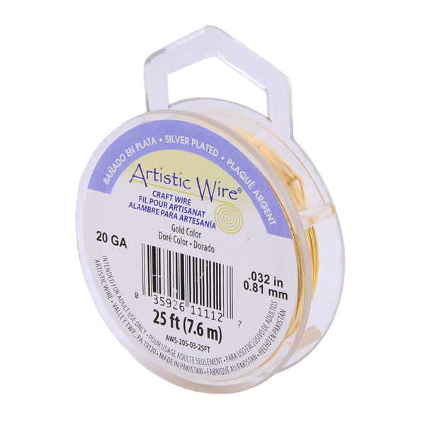 Artistic Wire, Craft Wire - 20 Gauge / 0.81 mm - Retail Spool