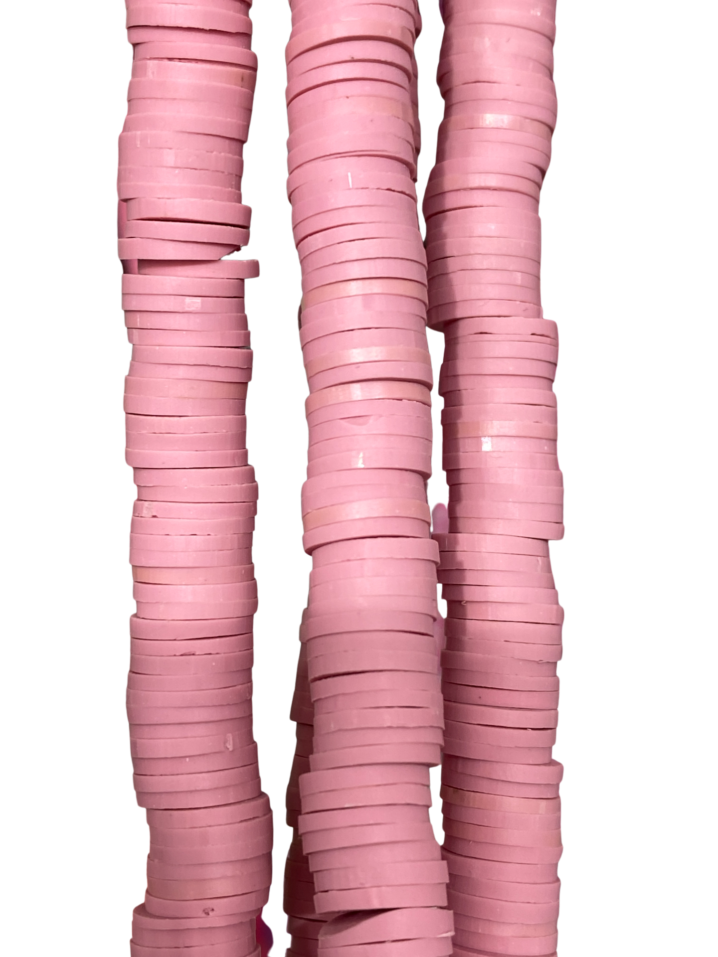 Bubblegum Pink Heishi Disc - Clay Beads