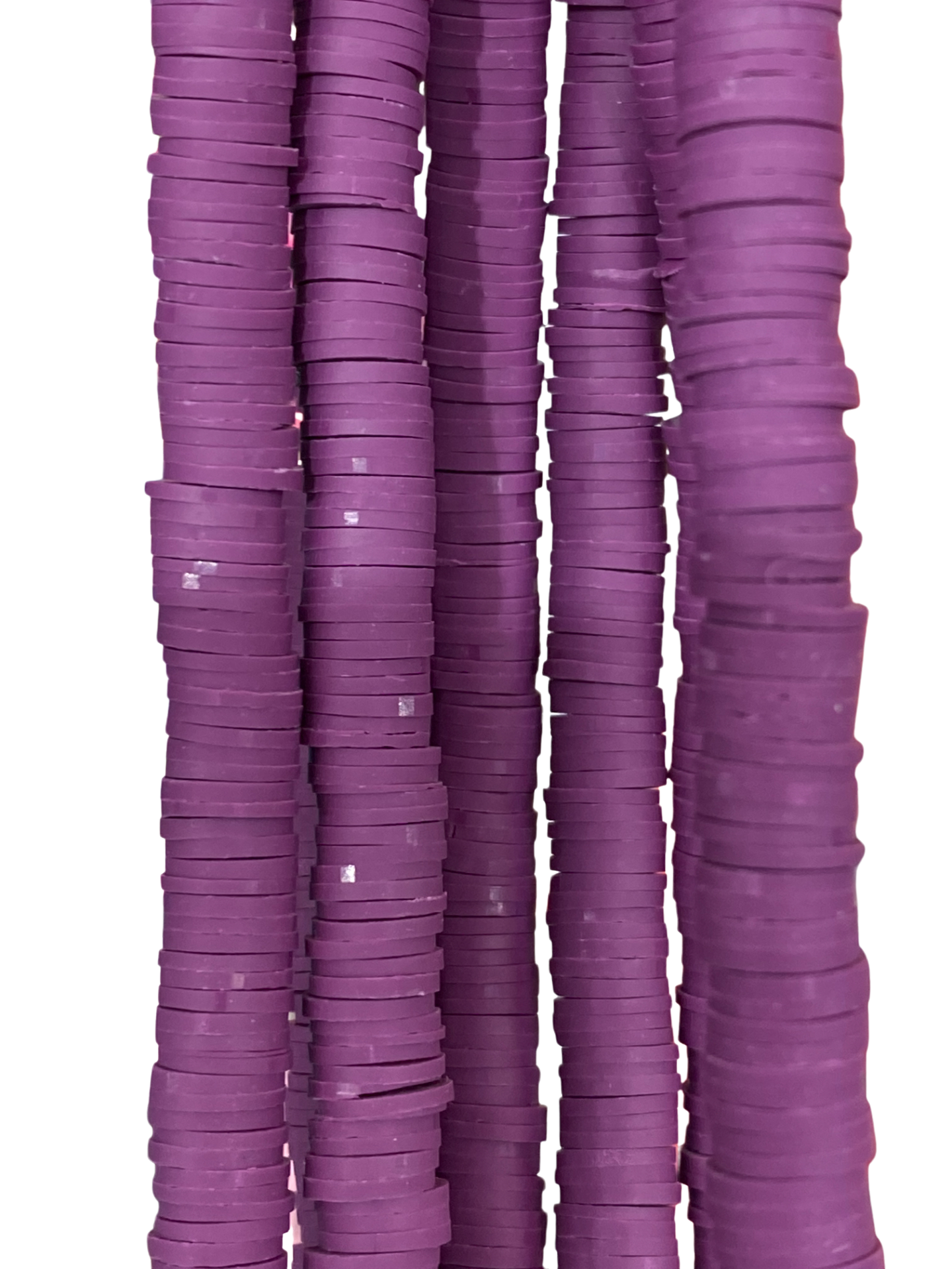 Purple Heishi Disc - Clay Beads