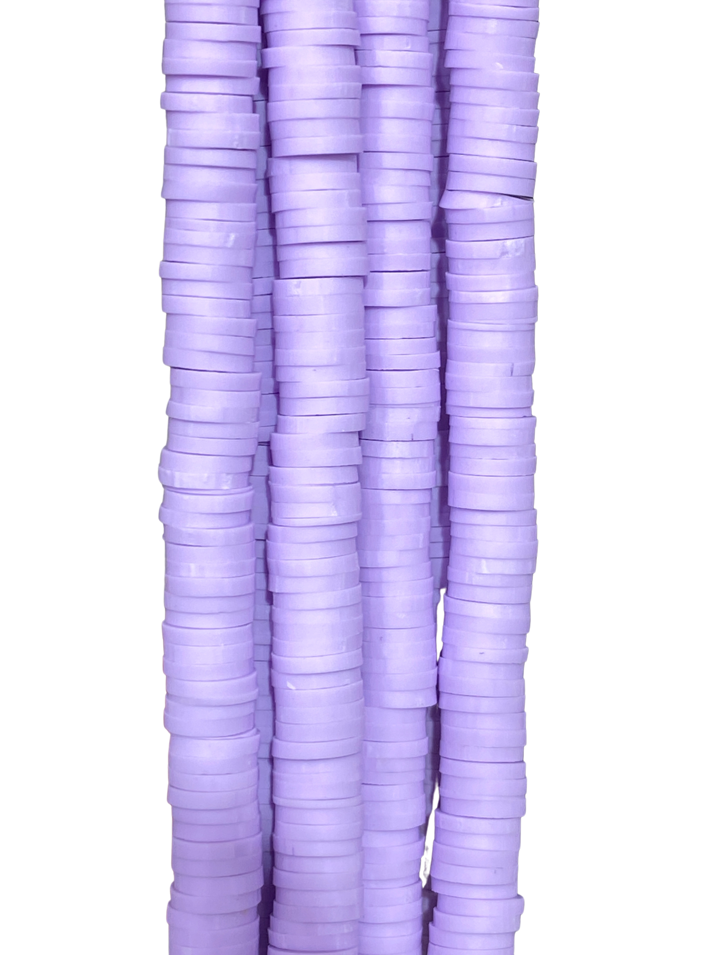 Lilac Heishi Disc - Clay Beads