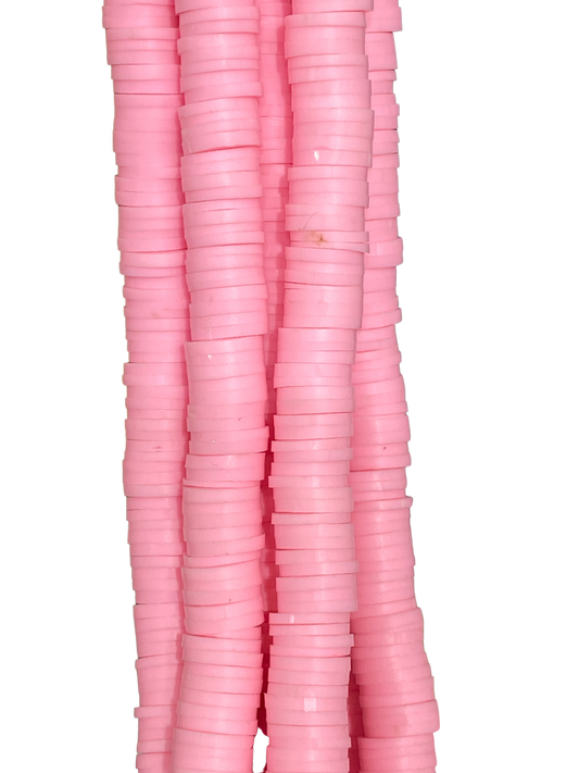 Light Pink Heishi Disc - Clay Beads