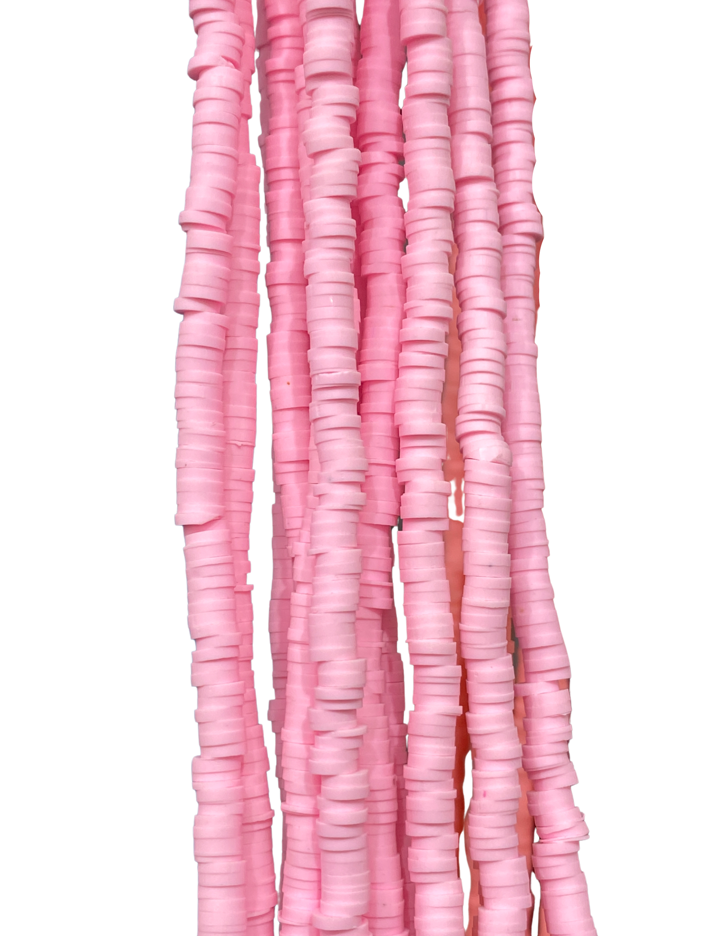 Light Pink Heishi Disc - Clay Beads – The Bead District