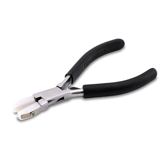 Beadalon, Nylon Jaw Pliers, Flat Nose, Tip Size: 0.32 in x 0.80 in / 8 mm x 20 mm, 1-Screw Attachment, 5 in / 12.7 cm